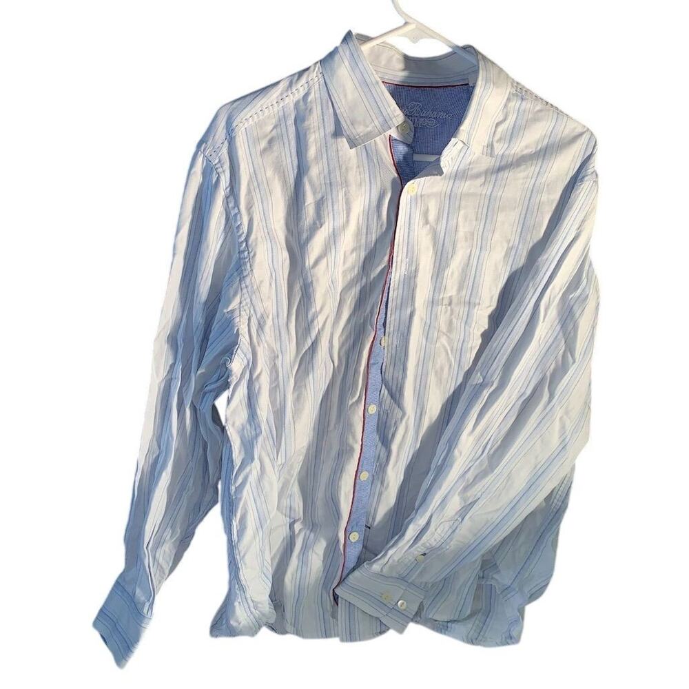 Tommy Bahama Men's Striped Button-Up Shirt Multicolor Size M